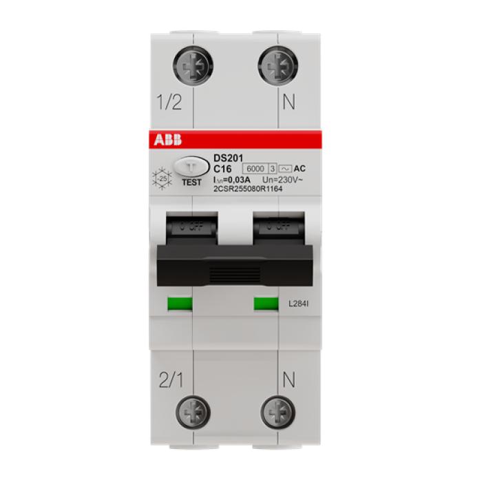 ABB DS201-C16AC30 2X16A 6KA C 30MA K.A.K