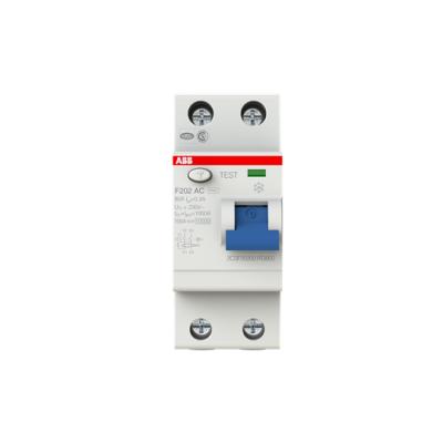 ABB F202 AC-80/0,3  2P, AC, 80A, 300MA K.A.K