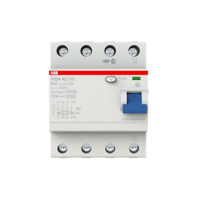 ABB F204 AC-80/0,3  4P, AC, 80A, 300MA K.A.K