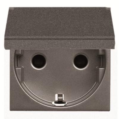 ABB ZENIT SOCKET SCHUKO W/LID 2M