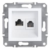 SCH ASFORA BEYAZ RJ1XRJ45 CAT6 UTP CERCEVESIZ
