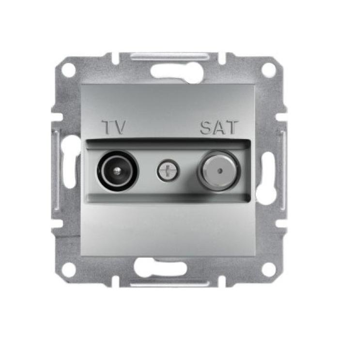 SCH ASFORA PLUS ALUMINYUM TV/SAT PRIZ SONLU 1DB ALUM